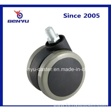 2.5" Nylon+PU Caster Wheel Black with Wear Resisting